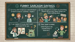 Funny Sarcasm Sayings