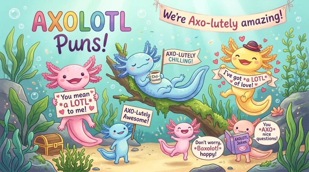 Axolotl Puns