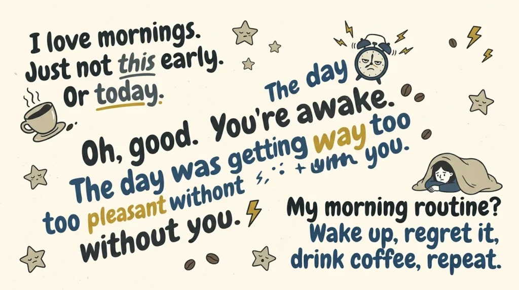 Morning Sarcasm Quotes