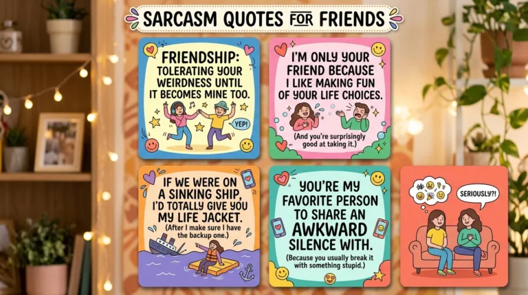 Sarcasm Quotes for Friends